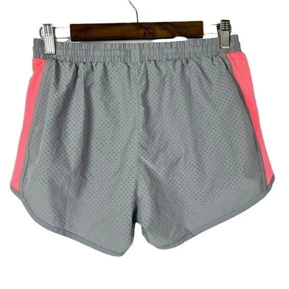 Under Armour Gray Mesh Neon Pink Athletic Shorts M - Picture 2 of 3